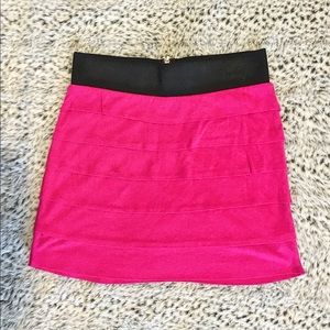Hot pink Express Mini Skirt